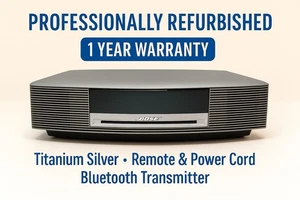 Bose Wave AWRCC1 • Fully Refurbished • Titanium Silver • Bluetooth • Remote - Picture 1 of 11