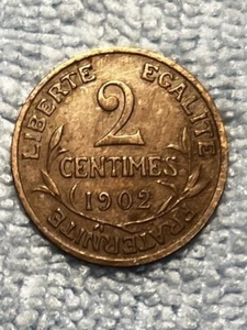 France - 2 Centimes 1902 - Picture 1 of 2