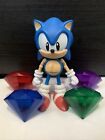 Jazwares Sonic the Hedgehog Classic Sonic 5" Inch Action Figure & Chaos Emeralds
