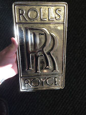 Rolls-Royce silver sign wall art Directors RR sign Rolls-Royce plaque polished