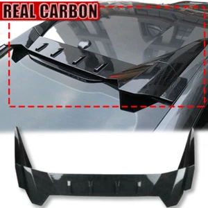 Carbon Fiber Fighting Roof Trunk Spoiler Wing Flap For Ford Mustang 2015-2021 - Picture 1 of 8