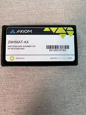 New AXIOM HP Compatable 8GB DDR4-2400 SODIMM for HP Notebooks (Z9H56AT-AX) - Image 1 of 2