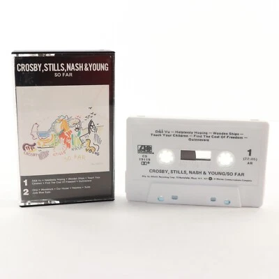 So Far by Crosby, Stills, Nash & Young (Cassette Tape, 1974, Atlantic) CS 19119 - Image 1 of 4