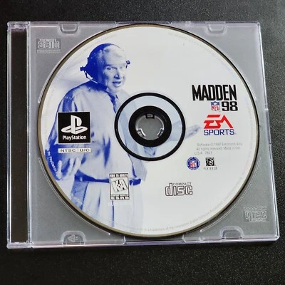 Madden NFL 98 PlayStation 1 PS1 Game - Loose Disc, Tested, Working, Classic - Image 1 of 4