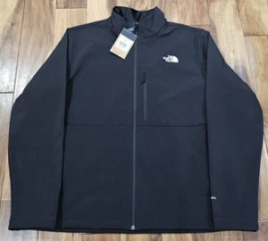 NWT Mens 2XL The North Face Softshell (Apex Bionic) Windproof Jacket - Black - Picture 1 of 10