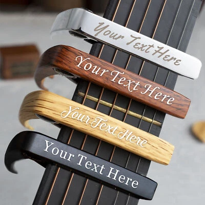 HOWSON LONDON Personalised Engraved Guitar Capo for Electric&Acoustic Guitar Gift for Her Him