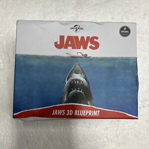 Jaws 3D Blueprint Collectible Shark Movie Diorama Sit or Hang Loot Crate