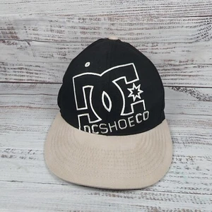 DC Shoe Co Embroidered Adult Baseball Cap Hat Black Gray Flexable Fit Size S/M - Picture 1 of 7
