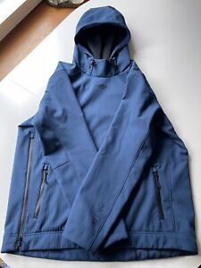AFTCO Mens XL Outdoor Jacket Water Resistant AFTECH Pullover Hoodie High Neck