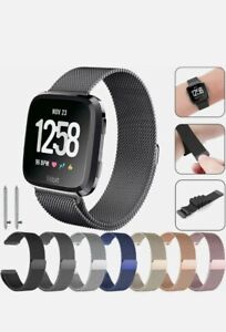 Milanese Stainless Steel Metal Strap Band For Fitbit Versa 