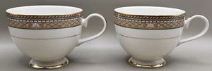 Juego de 2 tazas de café Mikasa ISLE TAUPE 8 fl oz diseño por Baskara L3209 Tailandia  - Imagen 1 de 14
