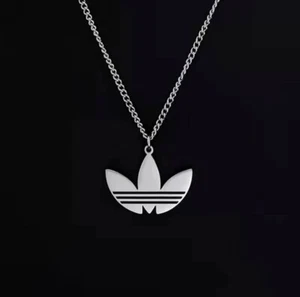 Adidas Necklace - Thin Silver Chain - 24" Chain - Christmas Gift - Picture 1 of 2