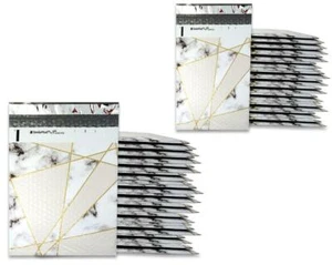 4x8, 8x12 Marble Tile Design Poly Bubble Mailers, Self Sealing Shipping Mailers - Bild 1 von 17