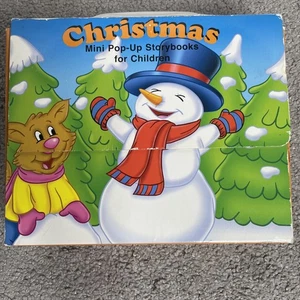 Christmas Mini Pop-Up Storybooks For Children Vintage 2006 Santa Reindeer - Bild 1 von 15