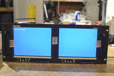 Marshall V-R82DP-2C - Rack Mount Dual 8.4" LCD Monitor TESTED WITH POWER SUPPLY - Image 1 of 4