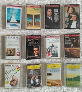 Lot of 12- Philips-DG-All Chrome-Classical Cassette Tapes-See List -Great Value - Picture 1 of 12