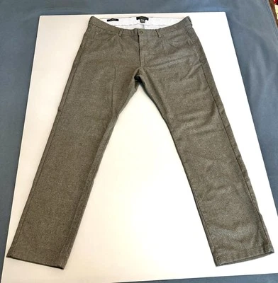 The Men's Store at Bloomingdale's Flannel Tailored Fit Pants Men's 38Wx32L Gray - Image 1 of 4