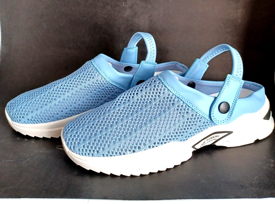 Zapatos ortopédicos para hombre Jerrycherries malla superior verano transpirable sandalias azules Foto 1 de 4