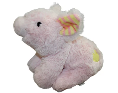 Игрушка Manhattan розовая плюшевая свинья свинья детская мягкая игрушка сердце желтое 7 дюймов РЕДКАЯ - Изображение 1 из 4