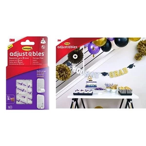 Tiras de recarga reposicionables ajustables 3M Command 18 tiras 225 g de potencia de retención - Imagen 1 de 7