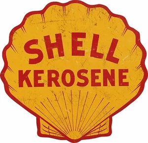 SHELL KEROSENE LOGO 24" HEAVY DUTY USA MADE METAL GAS STATION ADVERTISING SIGN - Picture 1 of 1