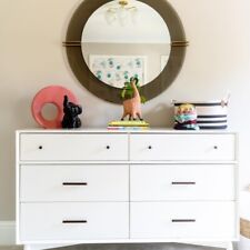 West Elm Mid Century Modern Dresser White ATLANTA, GA 6 Drawer Bedroom Versatile