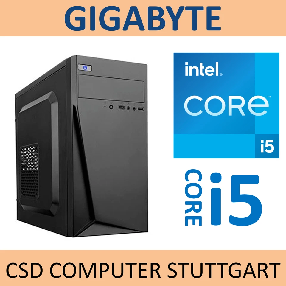 GIGABYTE AUFRÜST PC INTEL CORE i5 10400 6x 4,3GHz 10th 16GB COMET LAKE M.2 - Bild 1 von 1