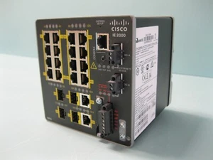 Conmutador Ethernet industrial administrado Cisco Systems IE-2000-16TC-B D2 - Imagen 1 de 5