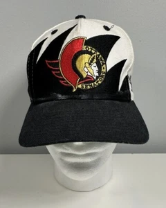 Vintage 90’s Logo Athletic Ottawa Senators Sharktooth Snapback Hat RARE - Picture 1 of 22