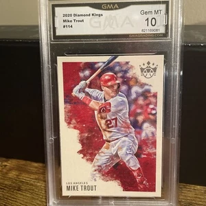 2020 Panini Diamond Kings #114 - Mike TROUT GMA 10 - Picture 1 of 2