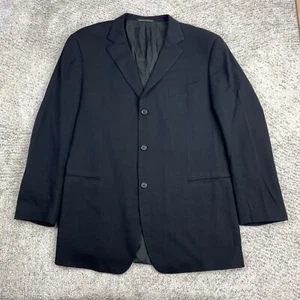 Ermenegildo Zegna Jacket 46L Soft Wool Suit Black Saks Fifth Avenue Switzerland - Picture 1 of 12