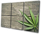 Marijuana Cannabis Dope Green Hobbies Treble Tela Parete Arte Foto Stampa