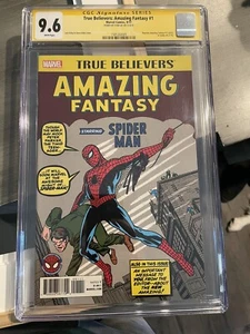 TRUE BELIEVERS AMAZING FANTASY #1  9.6 SIGNED STAN LEE AMAZING FANTASY 15 REPRNT - Picture 1 of 4