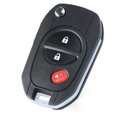 3 Buttons Flip Remote Key Shell Fob for TOYOTA Highlander Sequoia Sienna Tacoma