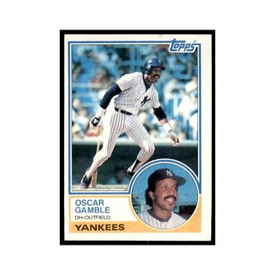 1983 Topps Oscar Gamble Baseball Cards #19 - Image 1 of 3