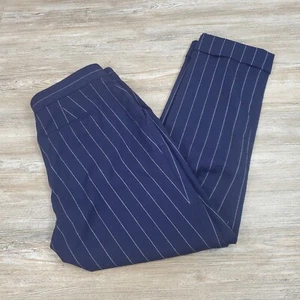 Pantalones Lauren Ralph Lauren para mujer talla 2 azul marino a rayas ropa de trabajo profesional - Imagen 1 de 16
