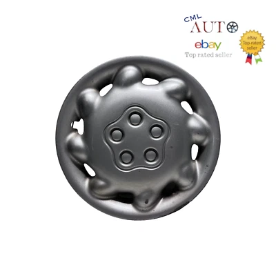 Dodge Plymouth 1996-1998 tapacubos cubierta de rueda de fábrica de neón de 14" plateado fabricante de equipos originales Foto 1 de 4