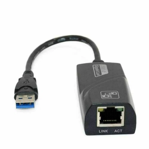 USB 3.0 to LAN ETHERNET Internet Cable Adapter 10/100/1000 Gigabit Connector - Image 1 of 4