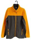 CRIVIT Men's Grey & Orange Zipped Fleece Jacket Inner Waterproof Membrane XL