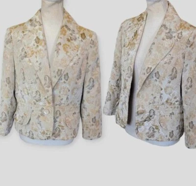 Blazer de colección Versalles para mujer patestría bordado floral traje chaqueta talla 10 Foto 1 de 4