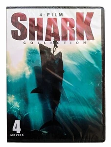 4 Film SHARK Collection DVD COMBO 2021 New Sealed Shark Attack Shark Zone - Picture 1 of 1