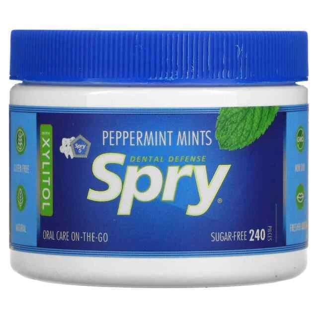 Spry Xylitol Natural Peppermint - MPP240 (240 Count)