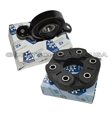 2006 2007 CARDAN DRIVESHAFT CENTER SUPPORT BEARING MOUNT + FLEX DISC AUDI Q7 SET - Image 1 of 3
