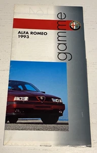 Brochure de Vente  ALFA ROMEO Gamme 1993  - Bel Etat. - Picture 1 of 6