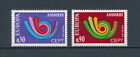 French Andorra   219-20 MNH, Post Horn & Arrows, 1973