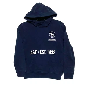 Abercrombie Kids Hoodie Sweatshirt Moose Spell Out Pullover Youth 9 / 10 A&F - Picture 1 of 6