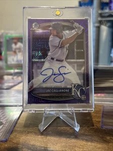 Jac Caglianone 2025 Bowman Chrome Mega Box Purple Mojo Refractor Autograph /199 - Picture 1 of 4