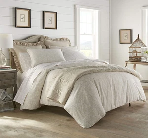 - Queen Duvet Cover Set, Cotton Bedding with Matching Shams, All Season Home Dec - Picture 1 of 5