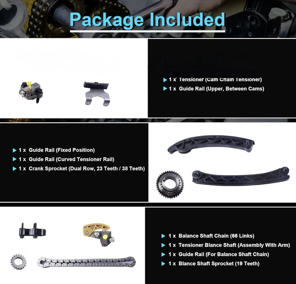 Piezas de cadena de distribución para Chevrolet Malibu Colorado 2013-2017, para Buick Regal Foto 1 de 4