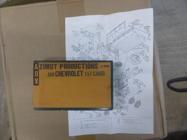 maquettes 1/35 ,Adv Azimut 4X4 chevrolet cargo - Photo 1/1